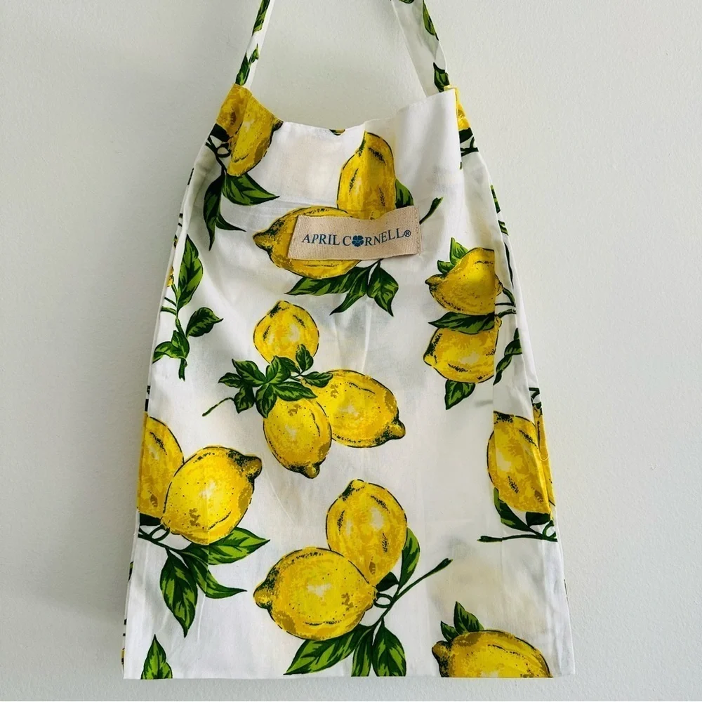 New April Cornell Lemon 100% Cotton Tote Bag